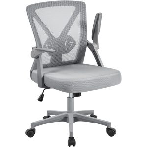 Yaheetech Computer Mesh Chair with Flip-up Arms Adjustable Height