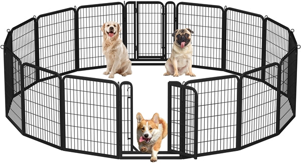 Yaheetech Dog Playpen Outdoor. 32 inch 8/12 Panels - Image 2