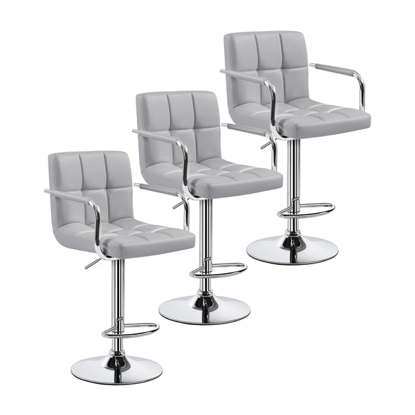 Yaheetech PU Leather Adjustable Swivel Barstools - Image 5