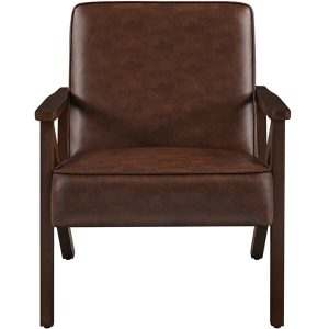 Yaheetech PU Leather Accent Chair