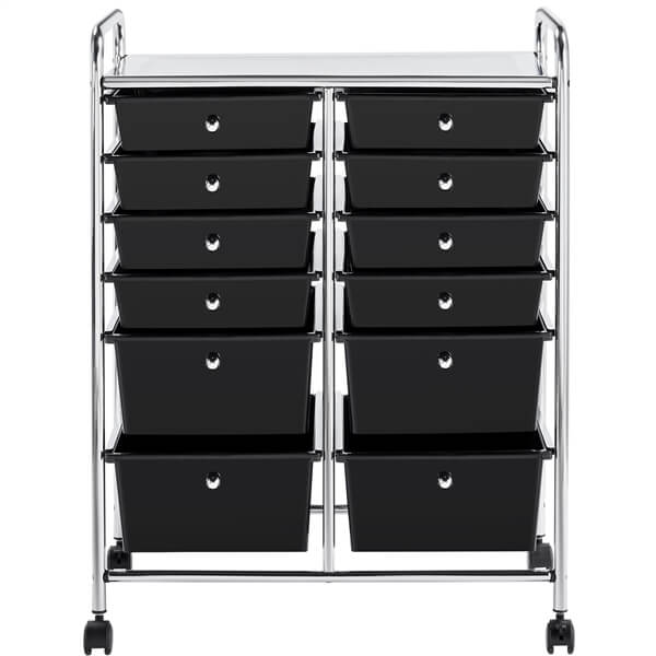 Yaheetech 12 Drawers Rolling Storage Cart - Image 3