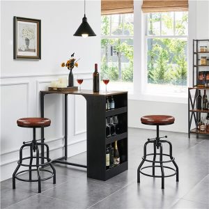 Yaheetech Counter Height Adjustable Bar Stools
