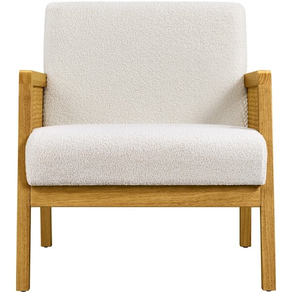 Yaheetech Modern Armchair with Wood Legs - Image 3