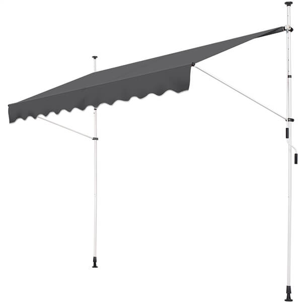Yaheetech Manual Retractable Awning with Adjustable Angle & Height - Image 2