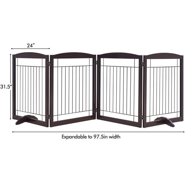 Yaheetech 32-inch Tall Dog Gate Extra Wide Pet Gate for Dogs - Image 4