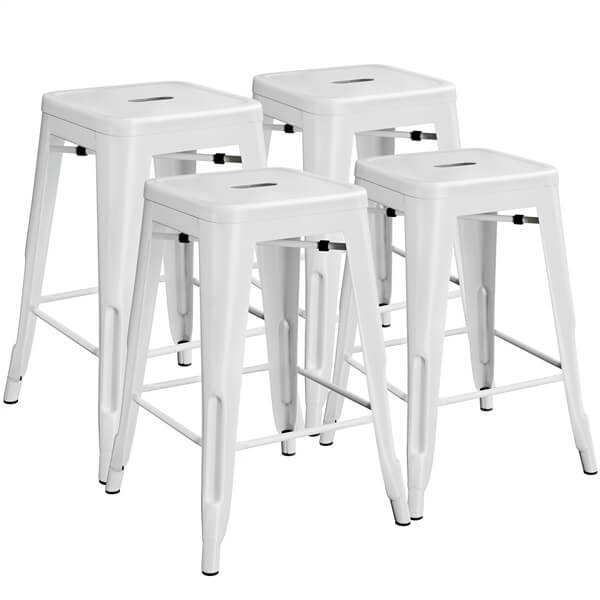 Yaheetech 24?? Height Metal Bar Stools - Image 2