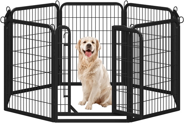Set of 3 -31.5?? Tall 8 Panels Dog Playpen - Image 2