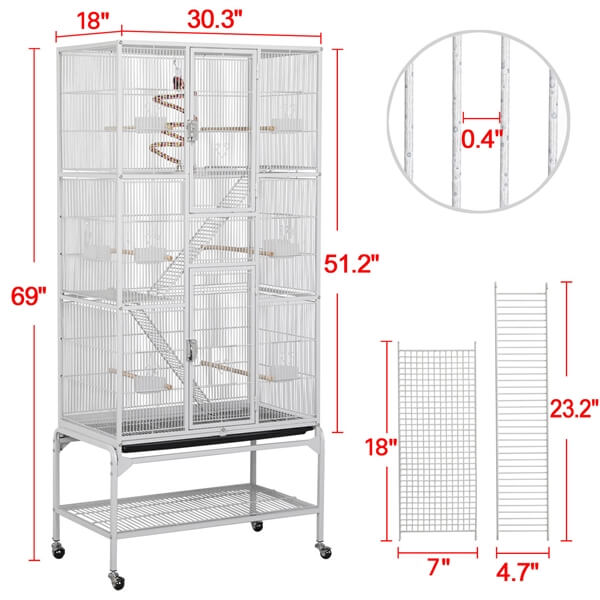 Yaheetech Large Bird Cage 69 Inch - Image 9