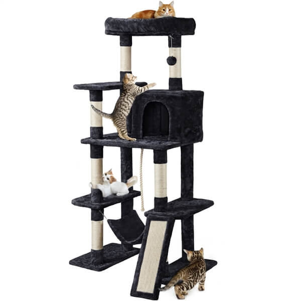 Yaheetech 63?? Tall Multilevel Cat Tree - Image 8