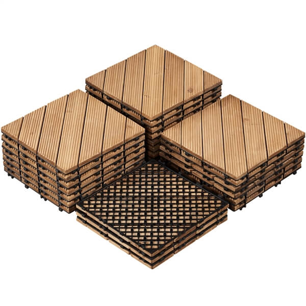 Yaheetech Wood Flooring Tiles 12 x 12 - Image 5