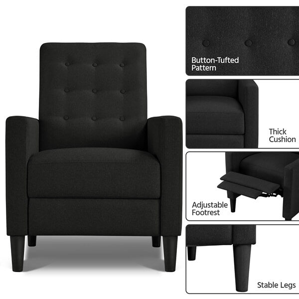 Yaheetech Faux Leather Recliner Sofa - Image 4
