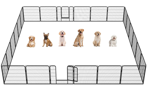 Yaheetech Puppy Playpen 8 Panels 32 Inch - Image 4