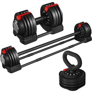 Yaheetech 52.5lbs Fast Adjust Dumbbells