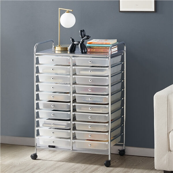 Yaheetech 20-Drawer Rolling Storage Cart - Image 11