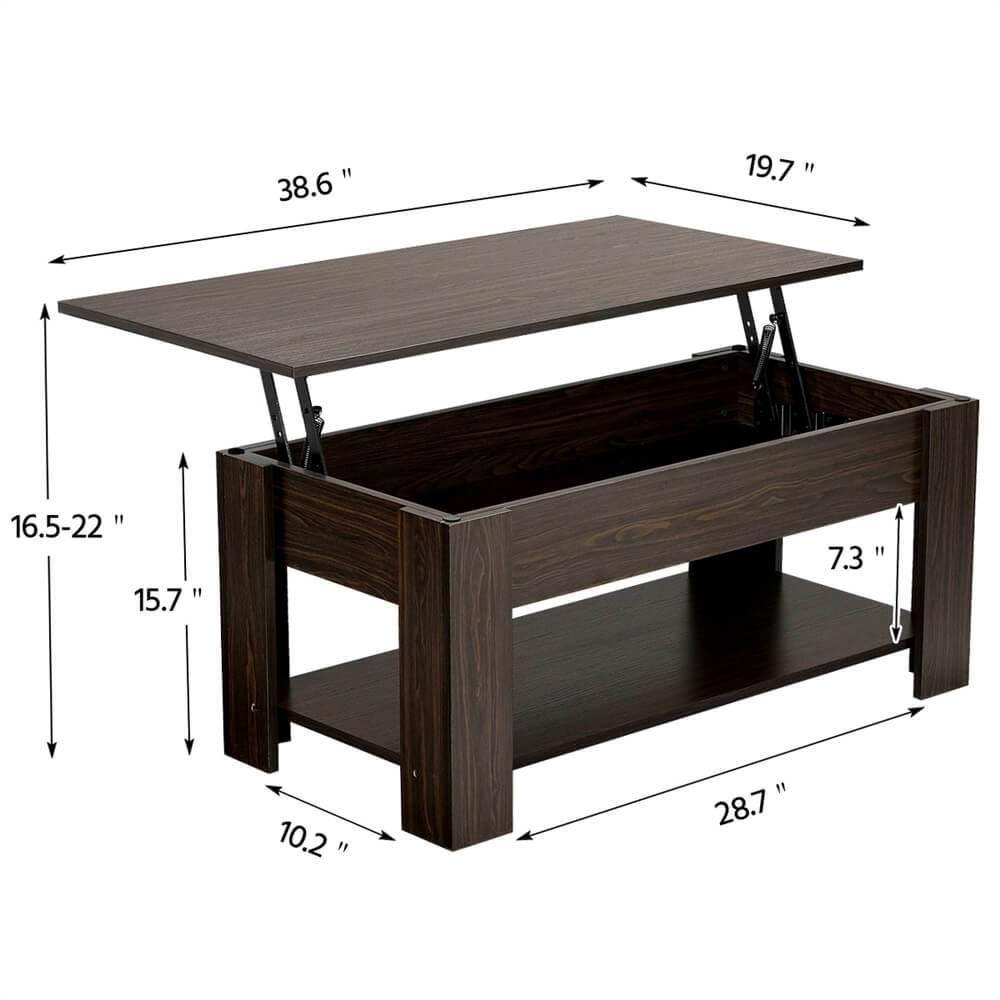Yaheetech Lift Top Coffee Table - Image 3