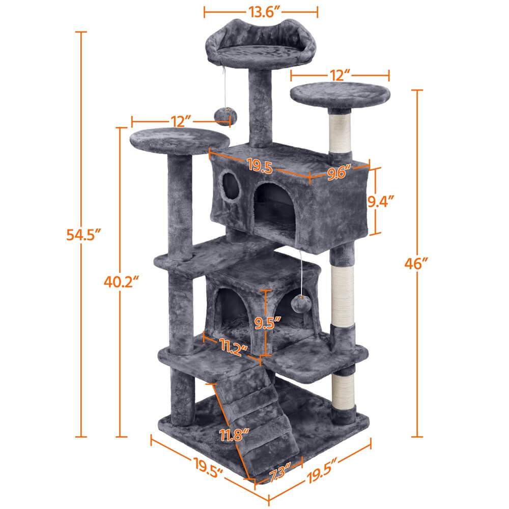 Yaheetech 54?? Tall Condo Kitten Tree Tower Cat Tree - Image 10