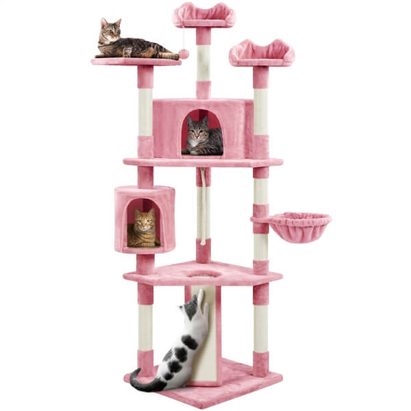 Yaheetech Cat Tree with Scratching Post 79 Inch - Image 4