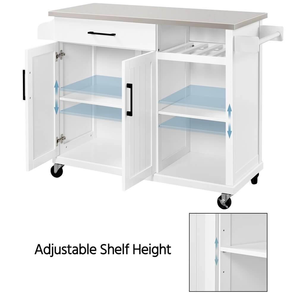 Yaheetech Kitchen Cart With Storage - Image 6