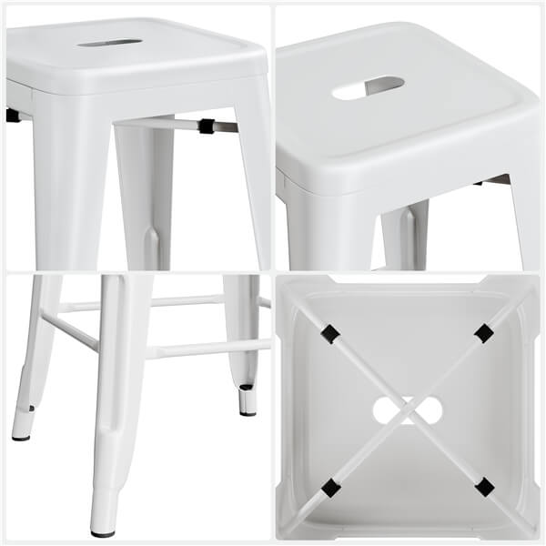 Yaheetech 24?? Height Metal Bar Stools - Image 7
