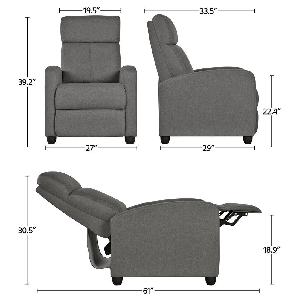Yaheetech Recliner Chair Sofa - Image 3
