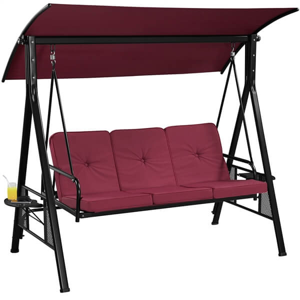 Yaheetech 3-Seat Outdoor Patio Swing Chair - Image 2
