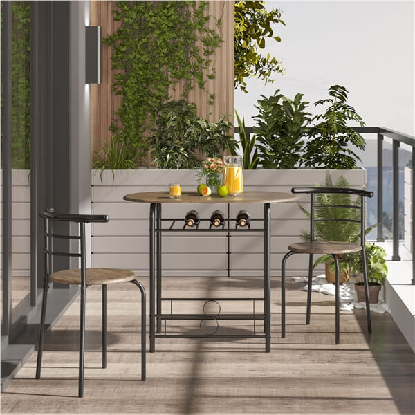 Yaheetech 3 Piece Dining Table Set - Image 10