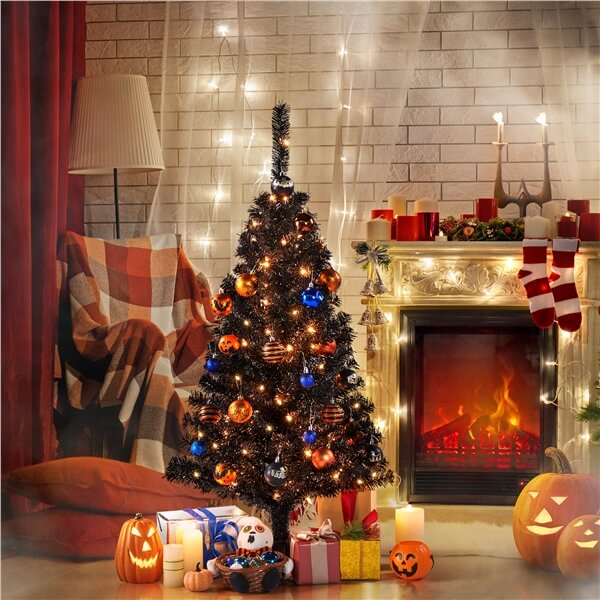 Yaheetech 4Ft Pre-Lit Artificial Christmas Tree - Image 2