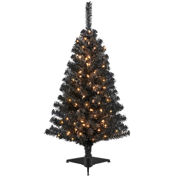 Yaheetech 4Ft Pre-Lit Artificial Christmas Tree