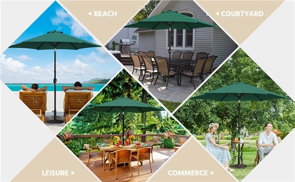Yaheetech 9FT Patio Umbrella Outdoor with Heavy Duty Base - Image 7