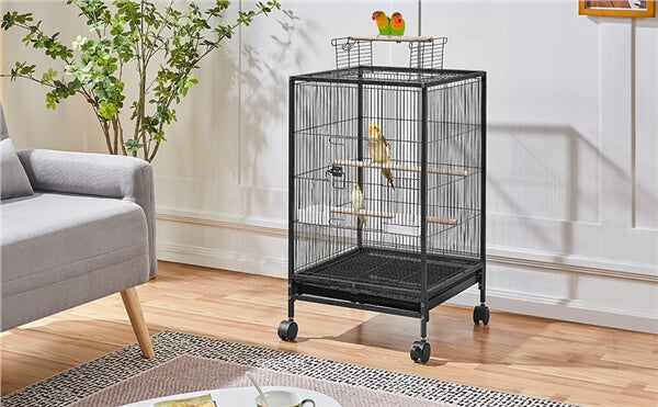 Yaheetech 35 inch Wrought Iron Bird Cage - Image 3