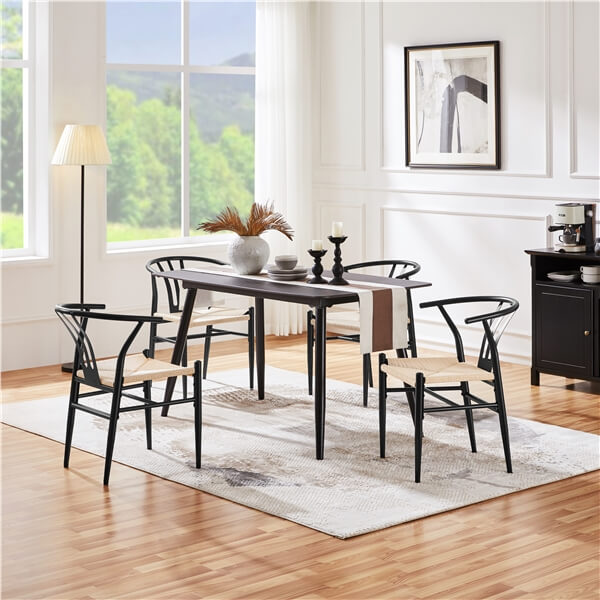 Yaheetech 2PCS Weave Arm Chair - Image 5