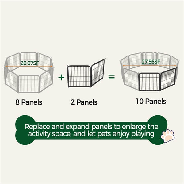 Yaheetech Dog Playpen. 24 inch 2 Panels Dog Pen - Image 4
