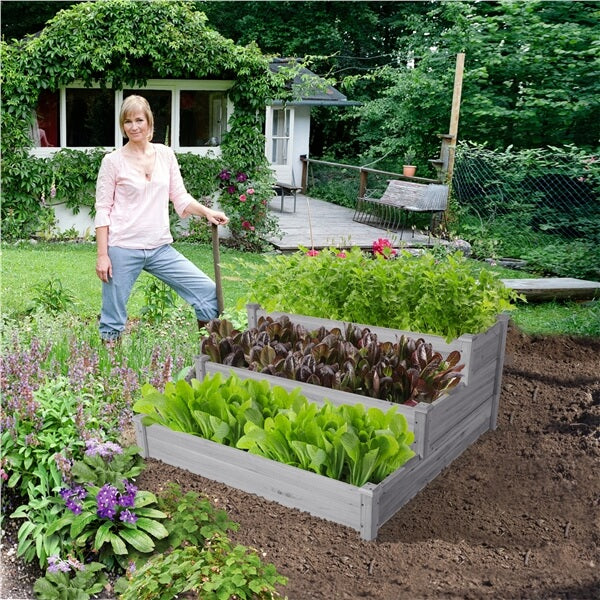 Yaheetech 3 Tier Raised Garden Bed Fir Wood - Image 10