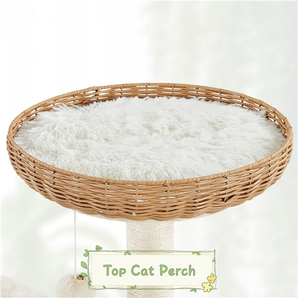 Yaheetech 54in Rattan Cat Tree - Image 5