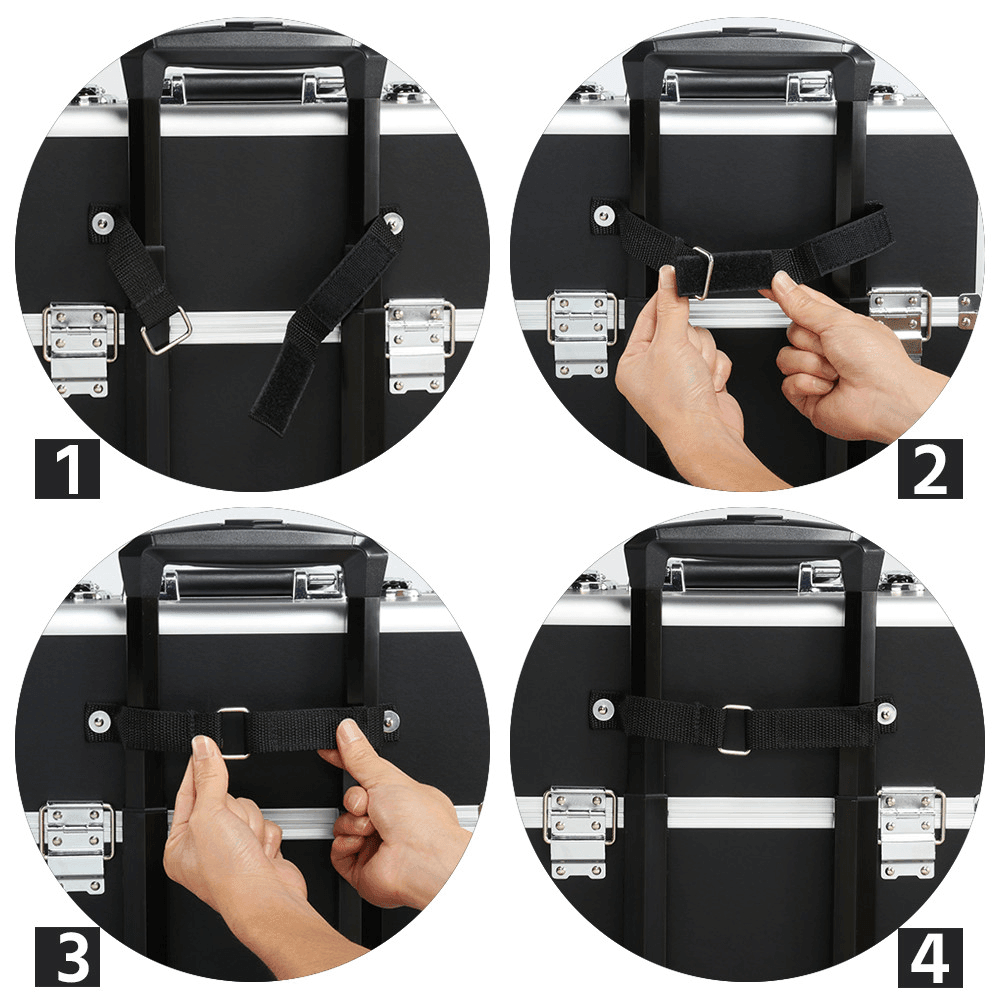 Yaheetech 41.9 Inch Makeup Train Case 3 In 1 - Image 7