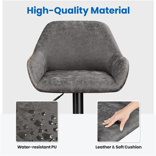 Yaheetech PU Leather Swivel Counter Height Barstools - Image 6