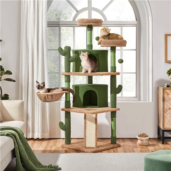 Yaheetech 66?? Tall Cactus Cat Tree - Image 3
