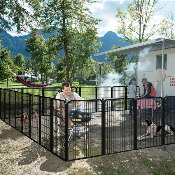 Yaheetech 39.5?? Tall 2/6 Panels Dog Playpen - Image 6