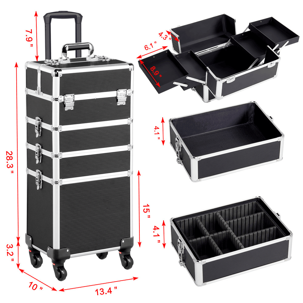 Yaheetech 31.6 Inch Makeup Case 4 in 1 - Image 6