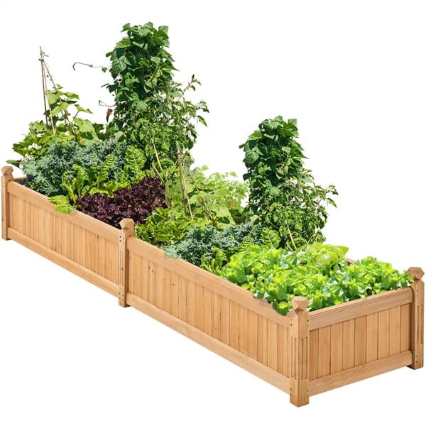 Yaheetech 90.5?? L??23.5?? W??16?? H Wooden Raised Garden Bed - Image 2