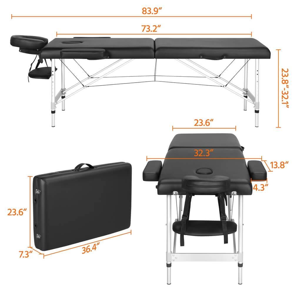 Yaheetech Portable Massage Bed 84inch - Image 5