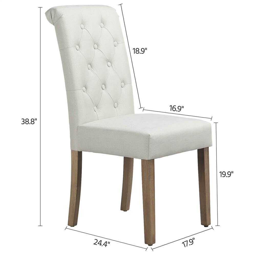 Yaheetech Dining Chairs Faux Leather Parsons Dining Chairs - Image 3