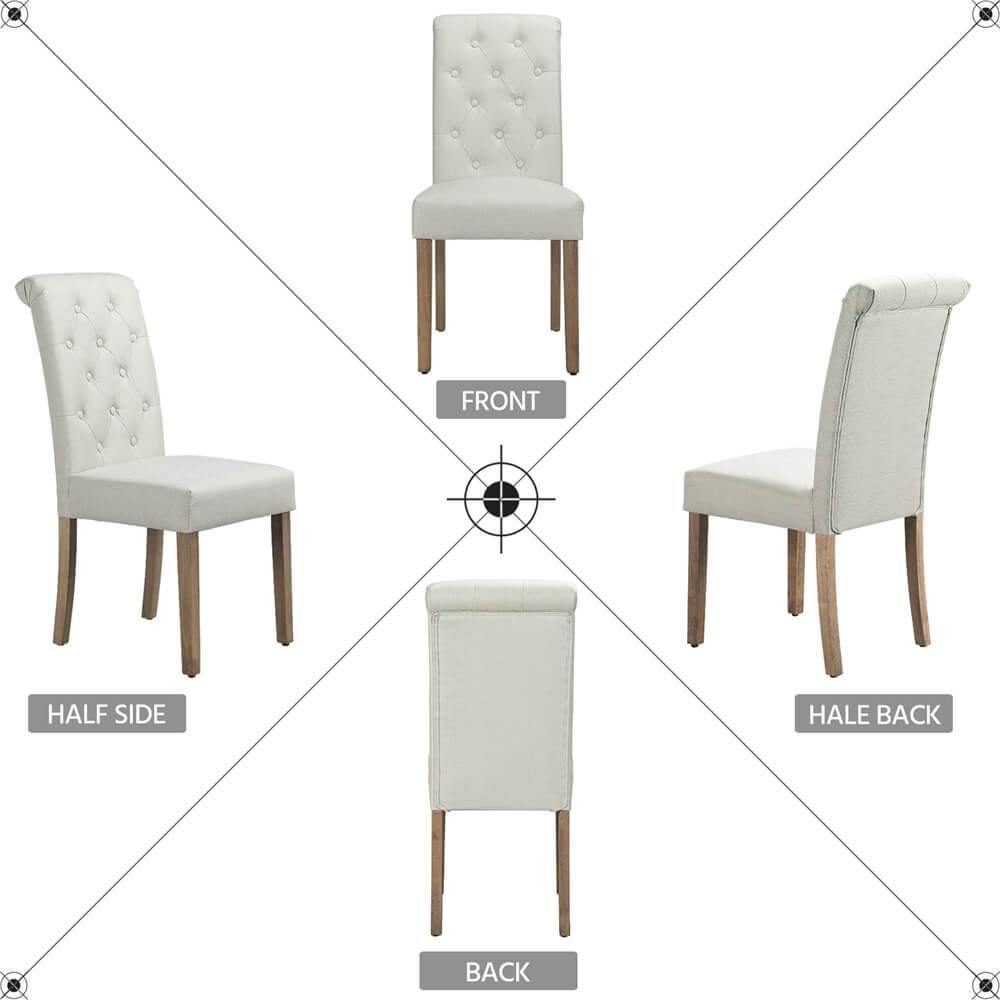 Yaheetech Dining Chairs Faux Leather Parsons Dining Chairs - Image 9