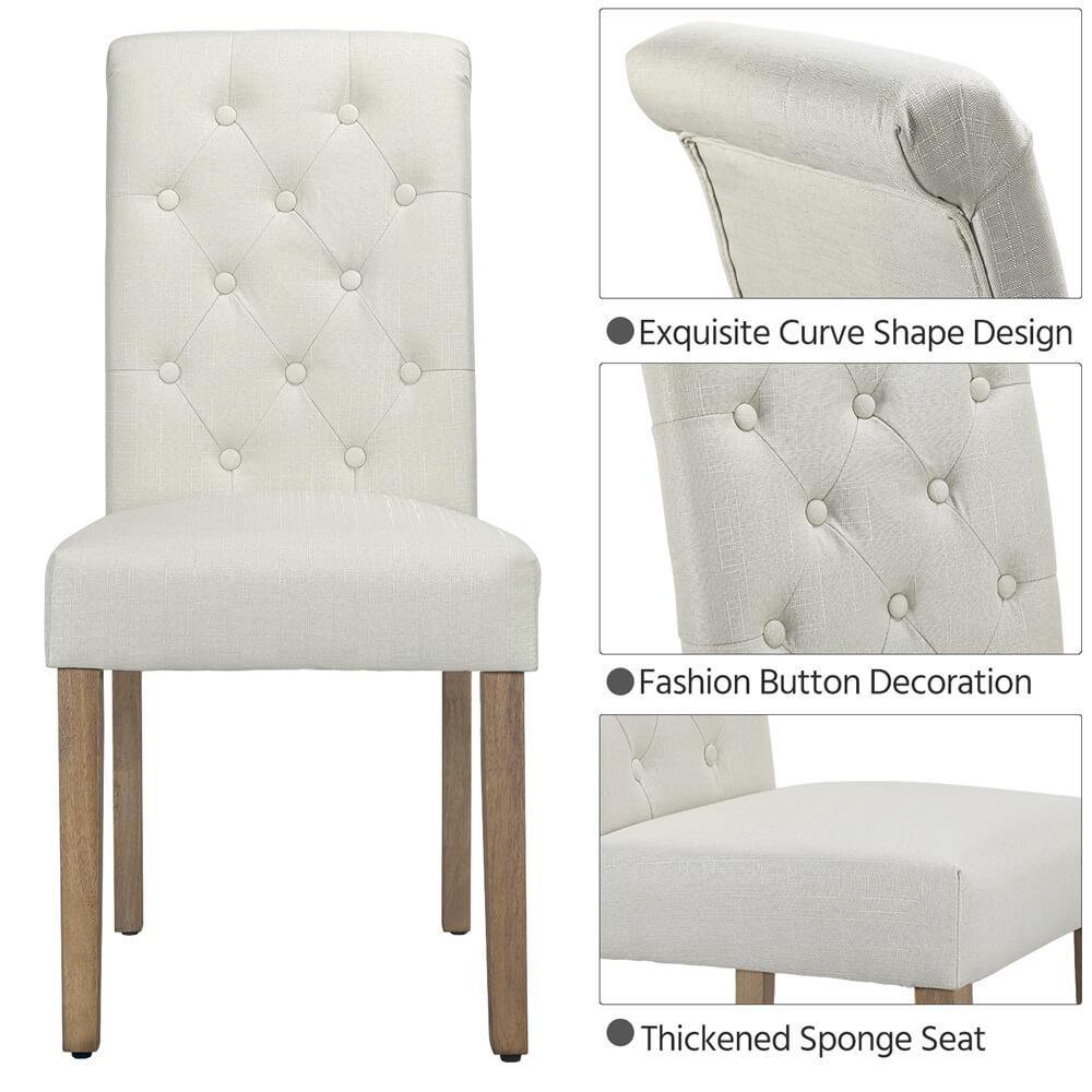 Yaheetech Dining Chairs Faux Leather Parsons Dining Chairs - Image 10
