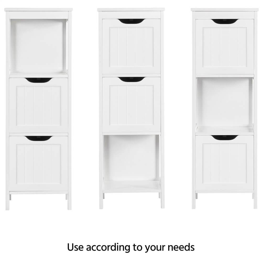 Yaheetech White Bathroom Cabinet - Image 6