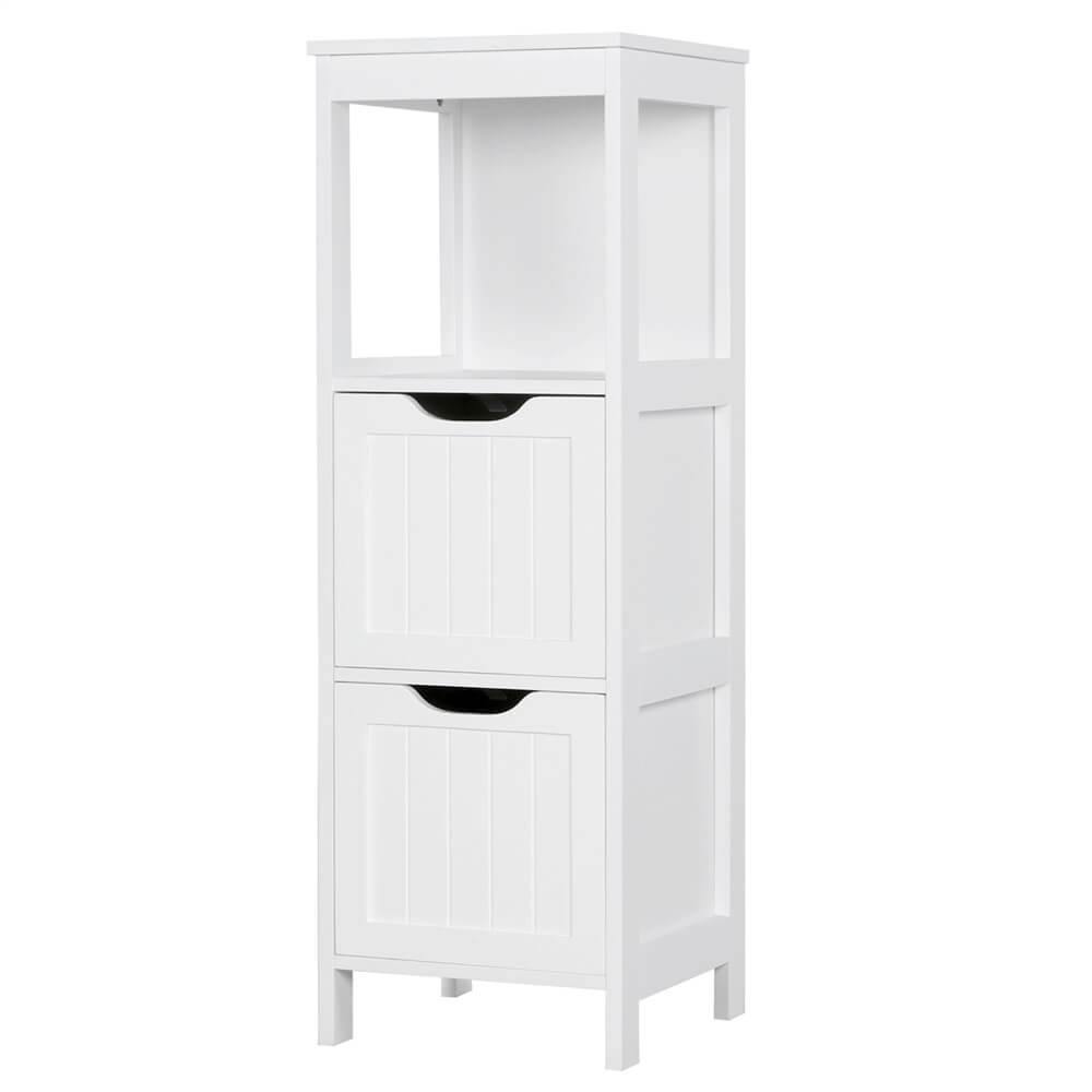 Yaheetech White Bathroom Cabinet