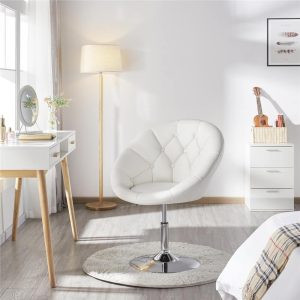 Yaheetech Vanity Chair Makeup Swivel Accent Chair