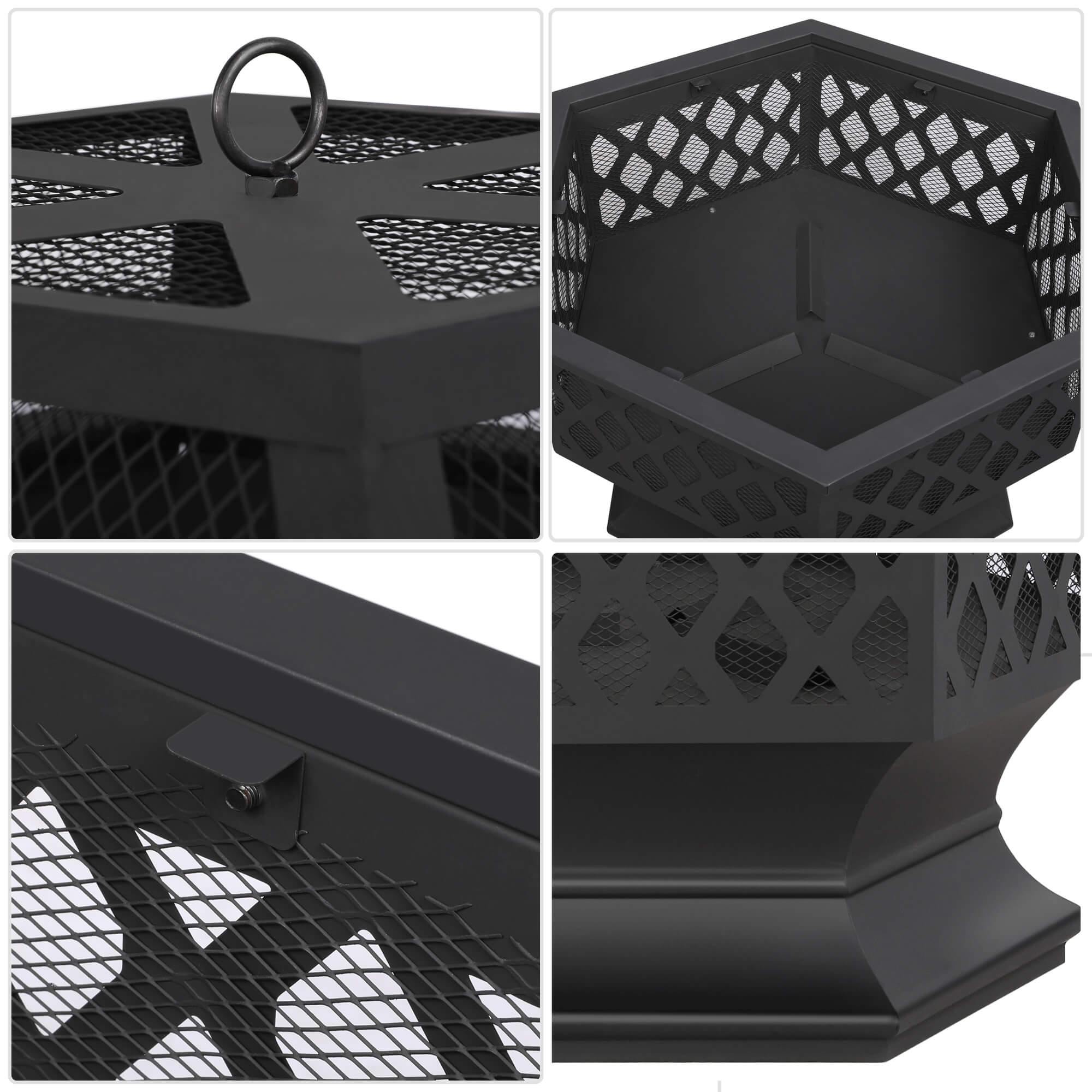 Yaheetech Hex Shaped Fire Bowl - Image 8