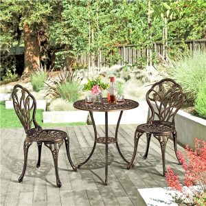 Yaheetech 3 Piece Outdoor Bistro Set