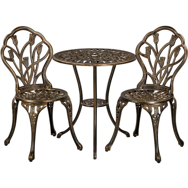 Yaheetech 3 Piece Outdoor Bistro Set - Image 2